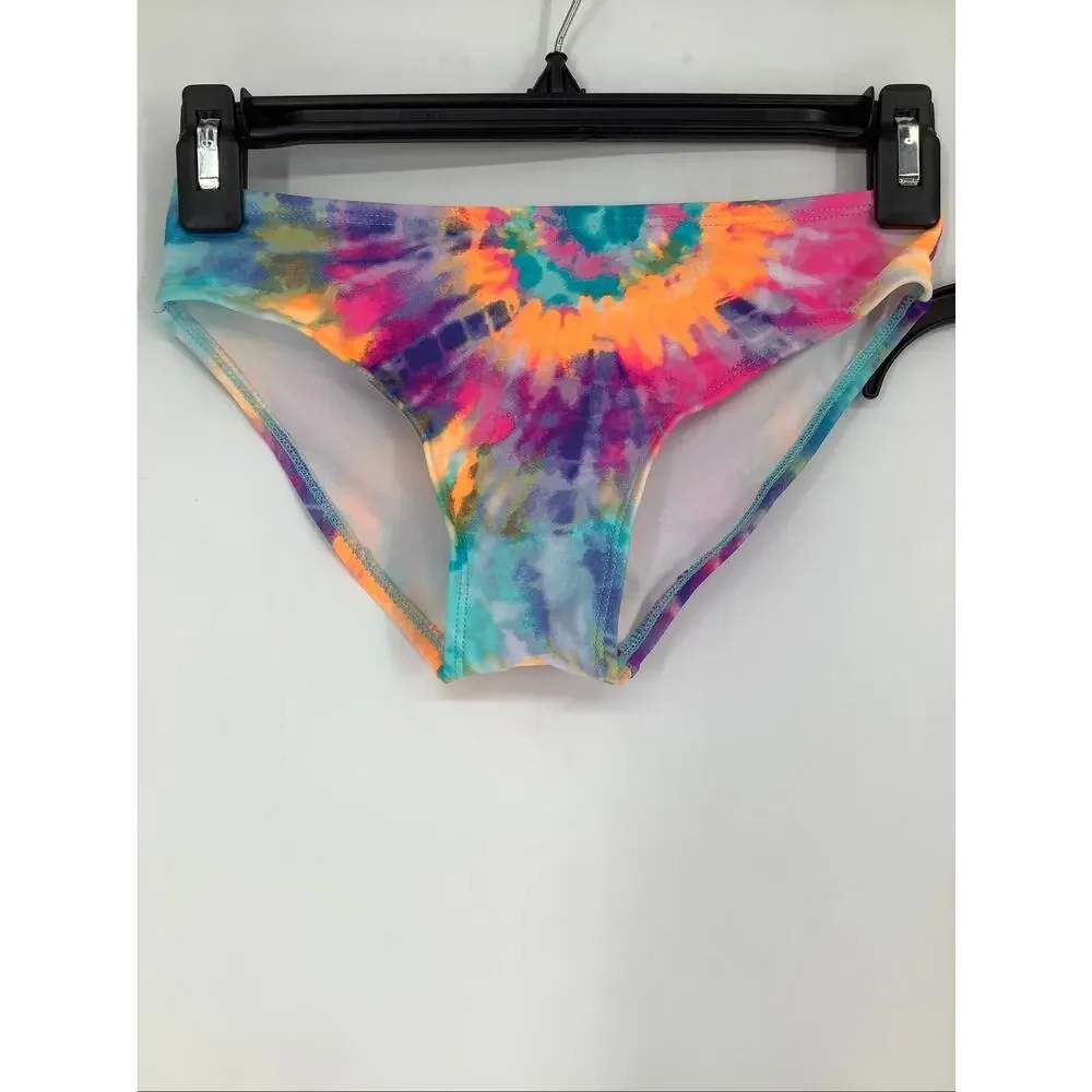 The Children's Place Girl's Medium Teal Tie Dye Beach Two Piece Swimsuit OS4-19